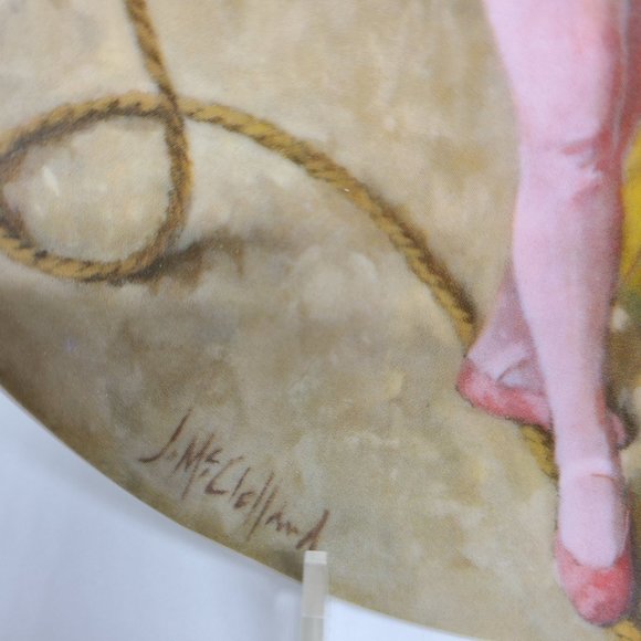 Vintage Reco Circus Girl with Umbrella & Tutu Plate #A12255 - Limited Edition - Picture 2 of 4